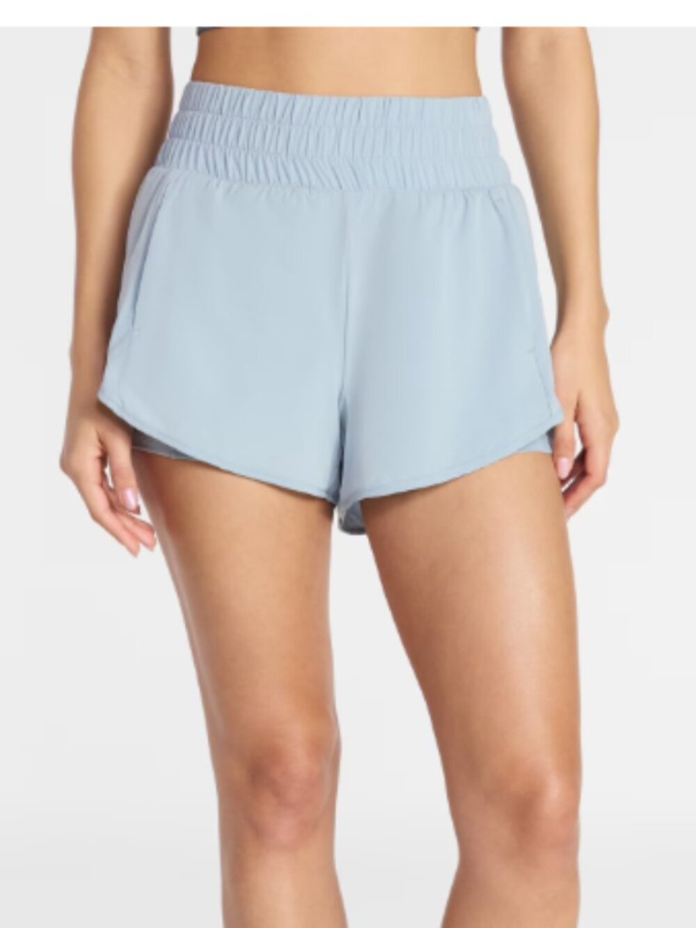 Avia Women's and Women's Plus Running Shorts with Bike Liner, 3" Inseam, Size L